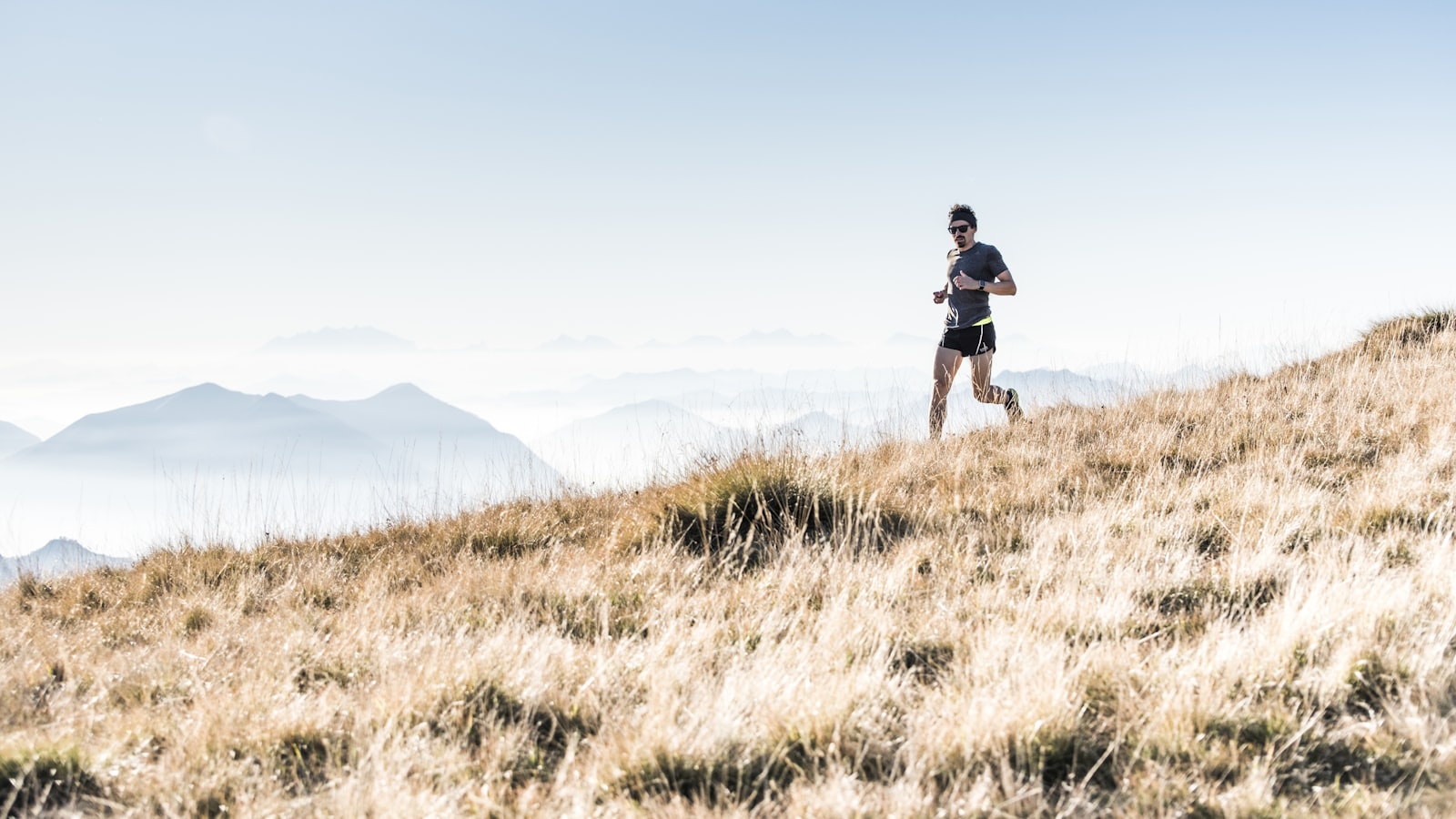 Runner heading out for a long run at dawn