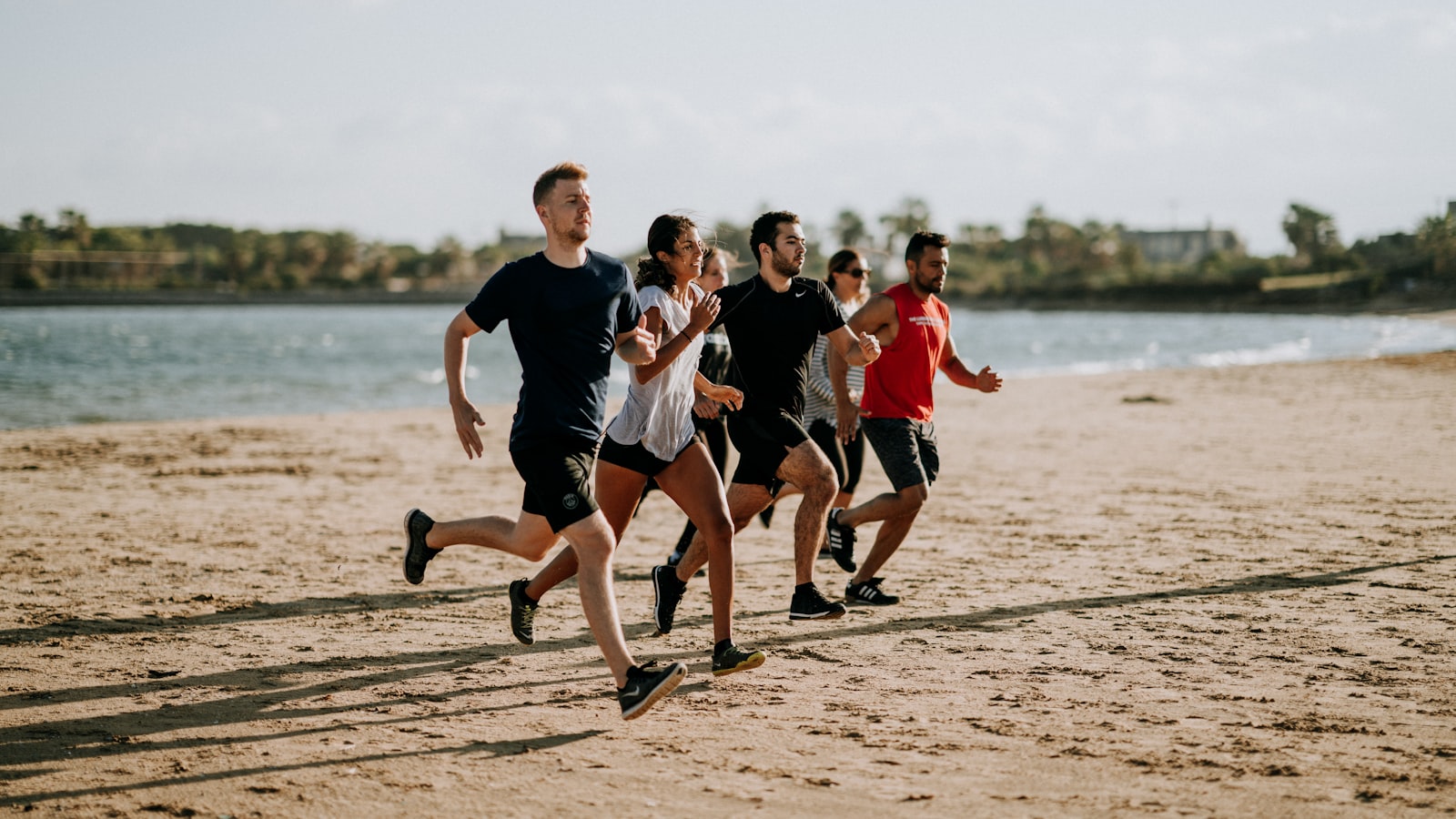 Runner doing a strength exercise